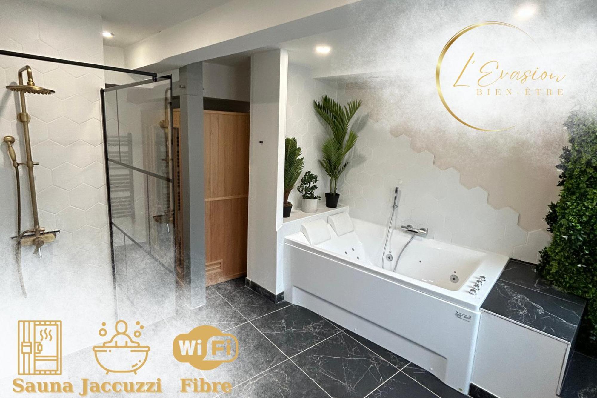 L'Evasion Amboise, Sauna Jacuzzi Extérieur photo
